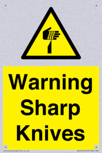 Warning Sharp Knives